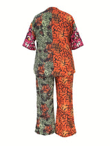 Boho Ethnic Print Two-Piece Set