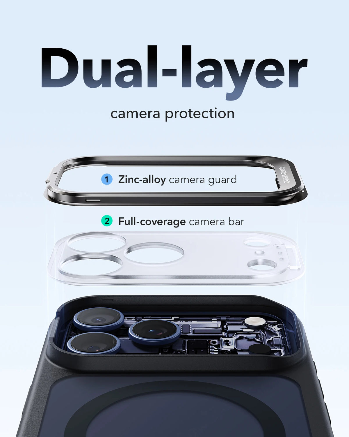 ESR Magnetic iPhone Case with Adjustable Stash Stand