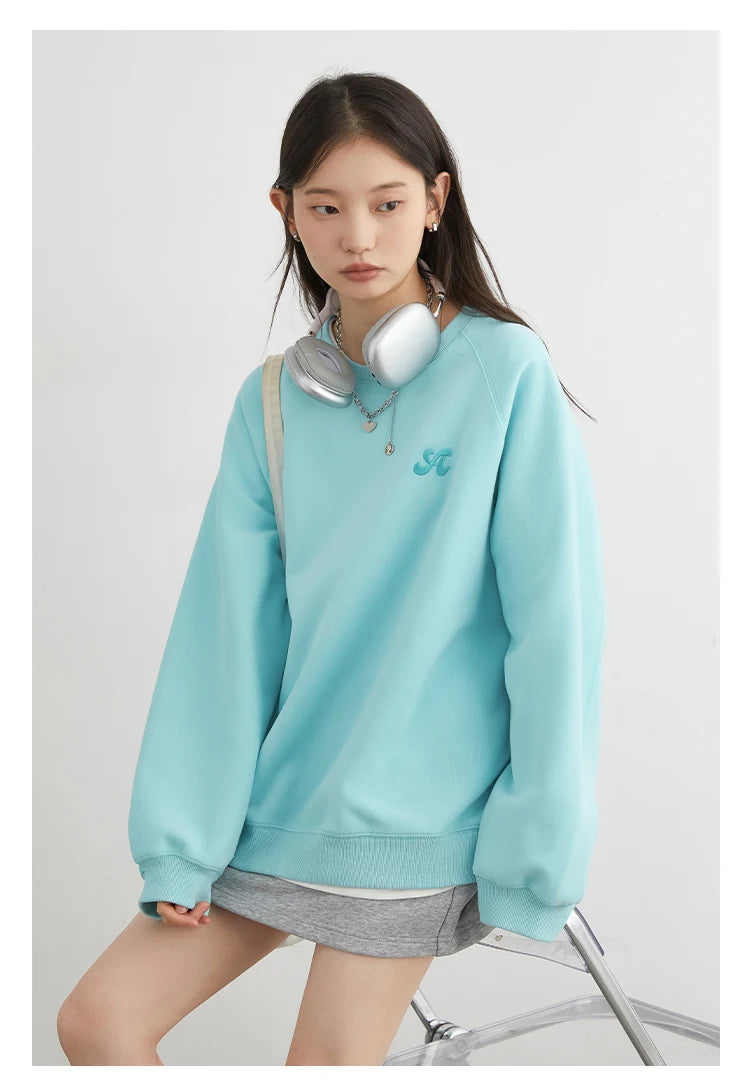 Women's Embroidered Raglan Sweatshirt