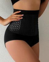 Flarixa Seamless High-Waist Tummy Control Panties with Magnetic Therapy