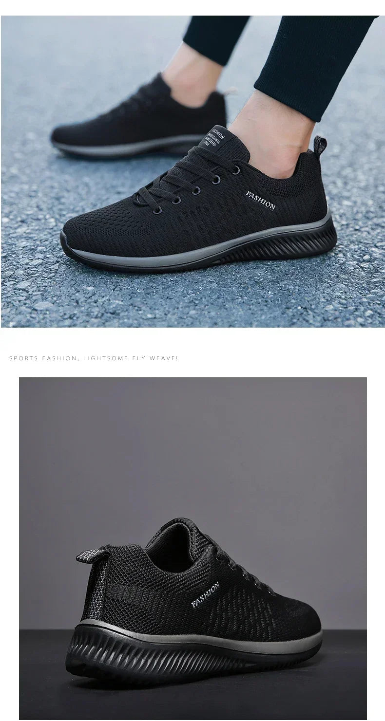 Men's Lightweight Knit Sneakers | Breathable Mesh Athletic Shoes