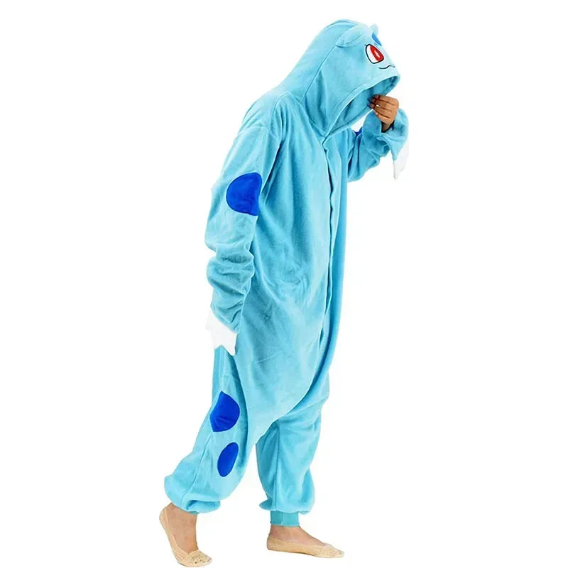 Pokemon Kigurumi Onesie Snorlax Eevee Squirtle Gengar Pijama Cosplay Costume Halloween Adult Anime Umbreon Pajamas