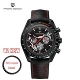 PAGANI DESIGN Moon Watch for Man Fashion Quartz Watch Waterproof Skeleton Sport Chronograph AR Sapphire Glass 1779 Reloj hombre