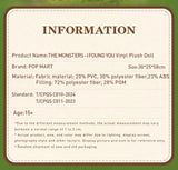 POP MART THE MONSTERS-I FOUND YOU Vinyl Doll Cute Labubu Action Figure limited to 1pc per order LABUBU Collectable Plush