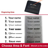 Fashionable Mini Women Wallet Name Engraving High-Quality Card Holder Simple Short Female Coin Purse Small Ladies Purse