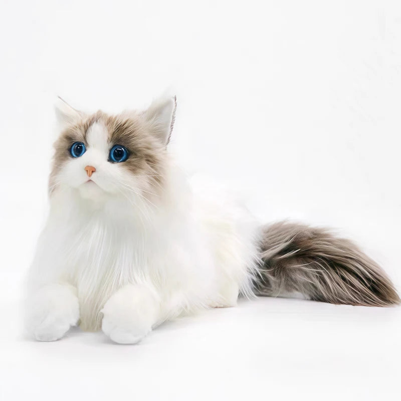 Lifelike Ragdoll Cat Plush Doll — Soft Cuddle Companion