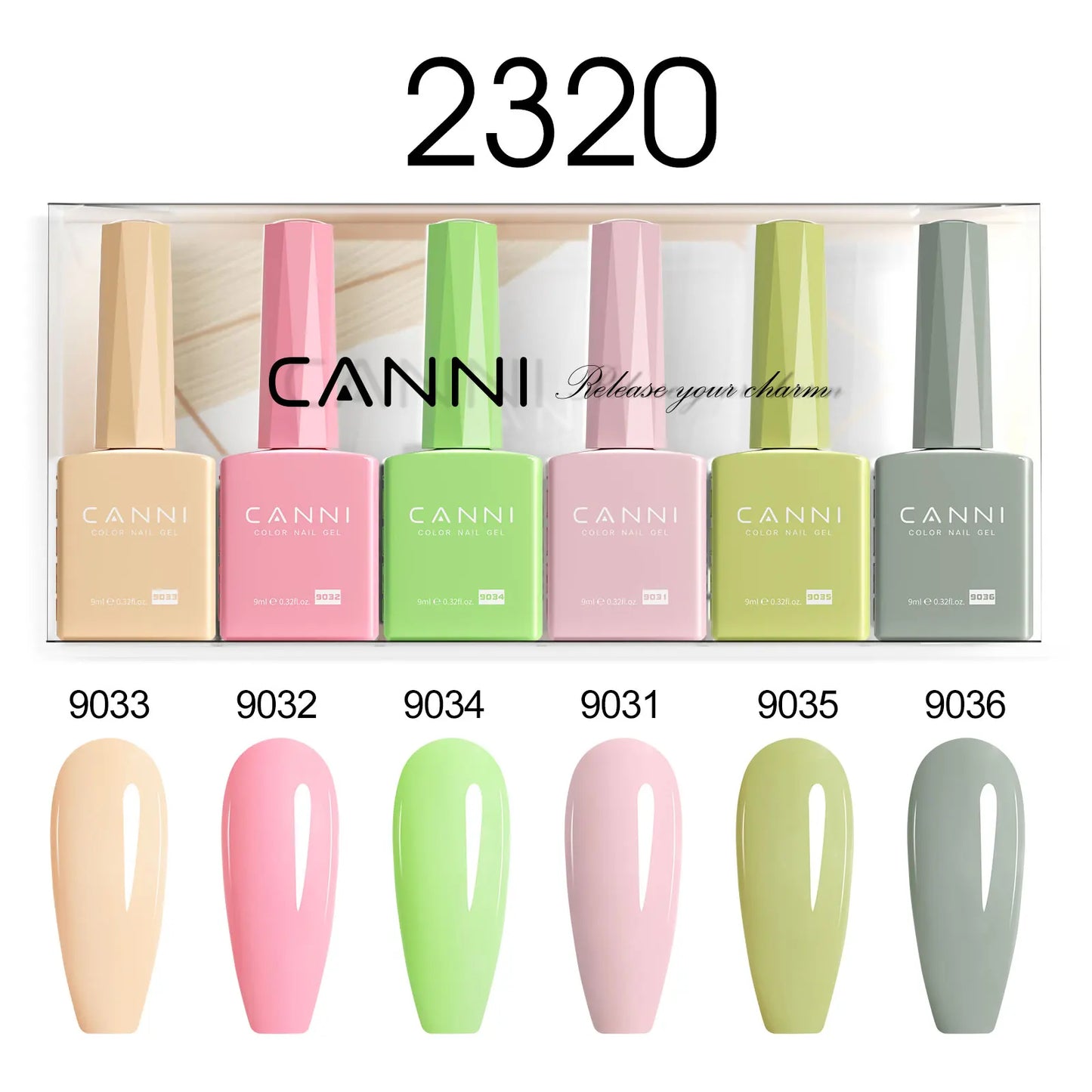 CANNI HEMA-Free Gel Polish Kit | Jelly, Nude & Rubber Base
