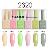 CANNI HEMA-Free Gel Polish Kit | Jelly, Nude & Rubber Base