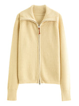 Women's Loose Fit Wool Blend Zipper Cardigan – Fall/Winter 2025 USA Style