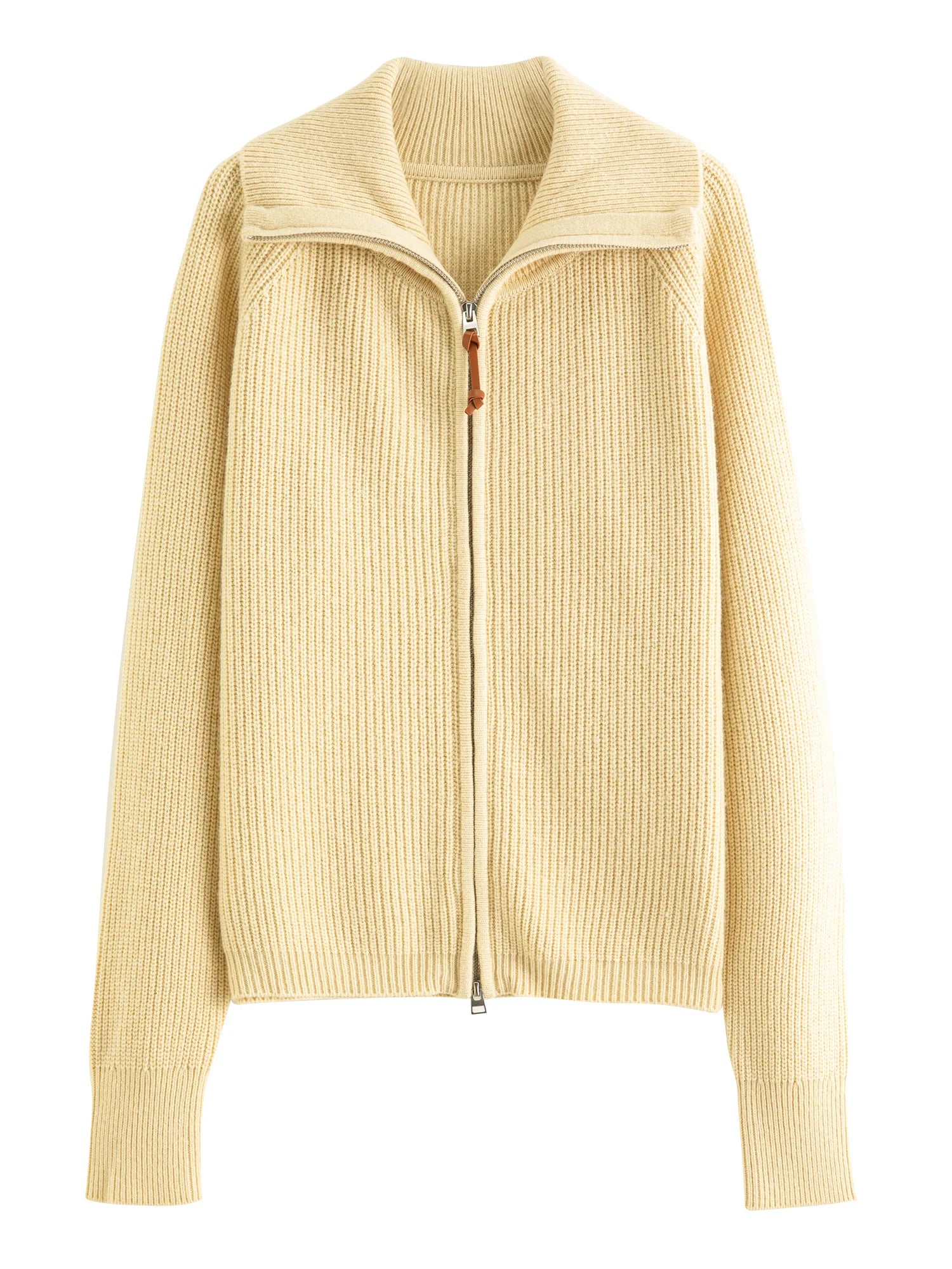 Women's Loose Fit Wool Blend Zipper Cardigan – Fall/Winter 2025 USA Style