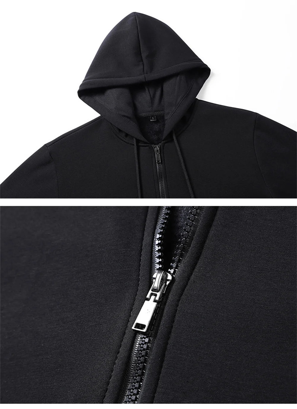 Zero Skateboard Logo Men's Harajuku Zipper Hoodie