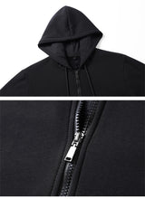 Zero Skateboard Logo Men's Harajuku Zipper Hoodie