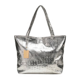 Women's Croc-Effect PU Leather Tote Bag