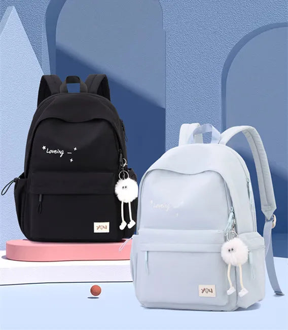 2026 Female Fashion Men High Capacity Waterproof College Backpack Trendy Women Laptop School Bags Cute Girl Travel Book Bag
