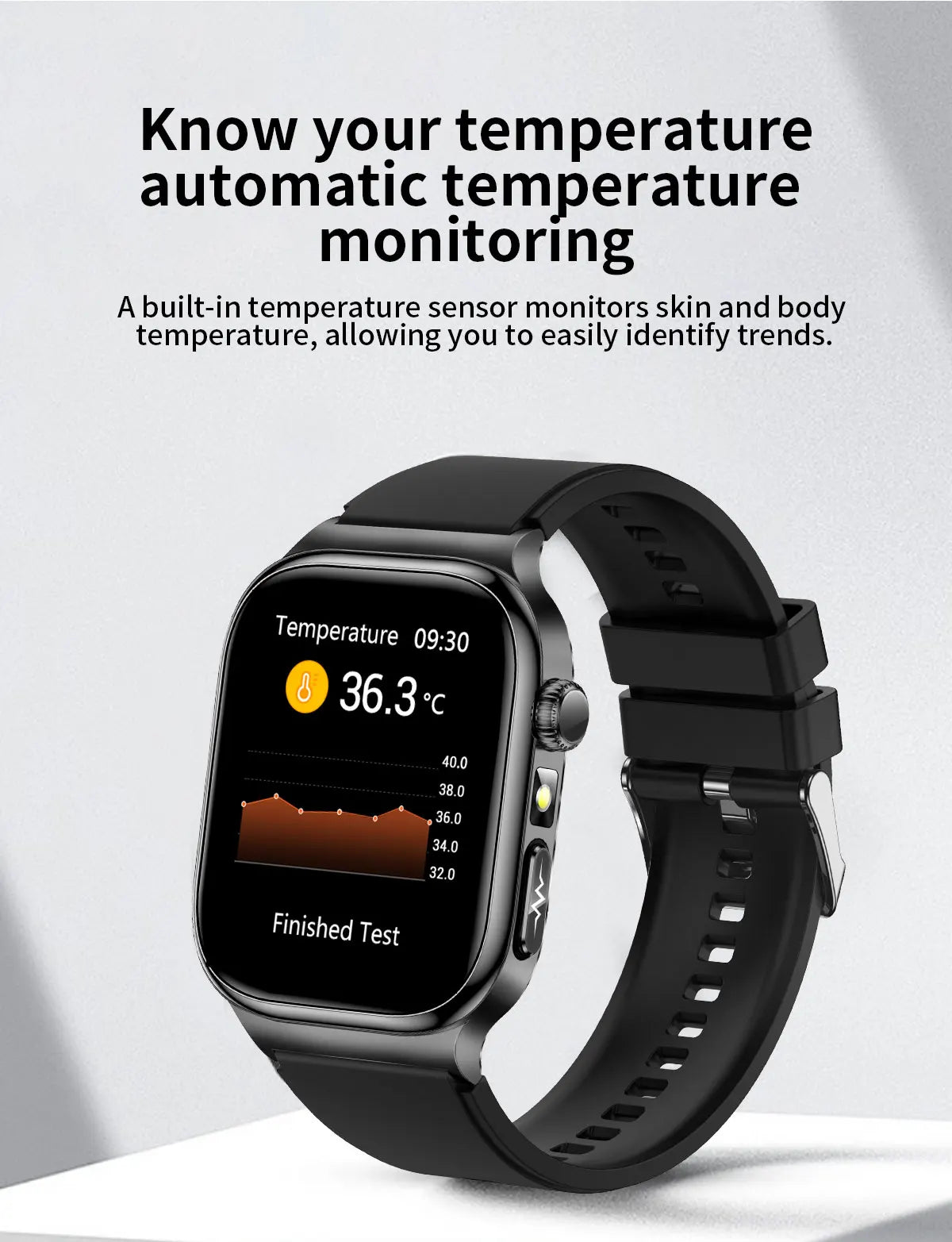 2026 New Accurate Diagnosis Smart Watch Body Fat ECG Blood oxygen BP Health Sport HD AMOLED Screen Call Smart Watches man woman