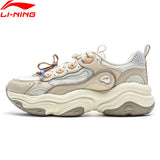 Li-Ning Women's MIA Lifestyle Shoes Wearable Reflective Retro Thick Heel Sports Shoes LiNing Classic Casual Sneakers AGCV276