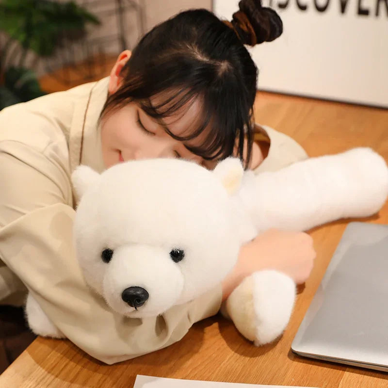 Soft Animal Plush Pillow – Bear & Panda Cuddle Doll