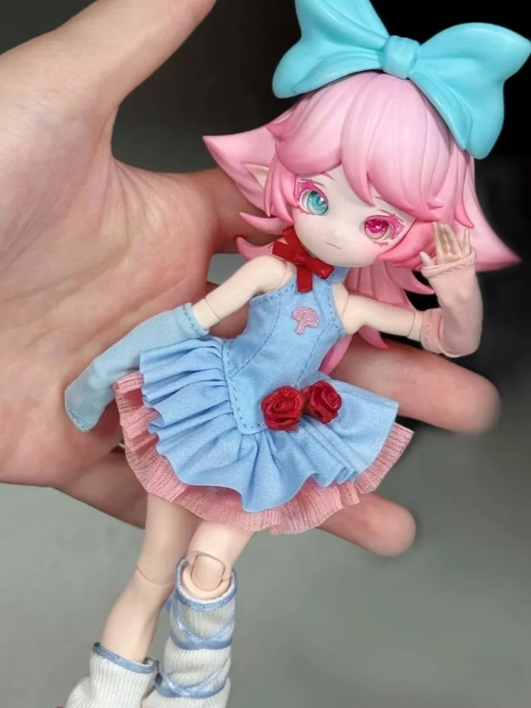 New Mushroom Bjd Blind Box 12-Figure Bjd Collectible Action Figures Trendy Cute Accessories Desktop Decorations Gift For Girl