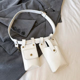 Designer Women Waist Bag 2024 summer Belt bag Phone Pack Trend Candy color Leather Shoulder Crossbody Chest Bags Lady Fanny Pack