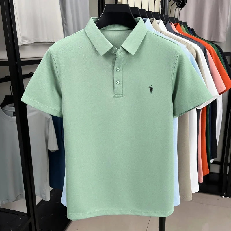 Pony Embroidered Men's Polo Shirt | Premium Summer Comfort