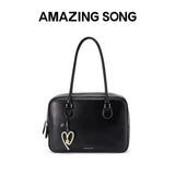 Amazing Song Toast Bag Large Leather Crossbody