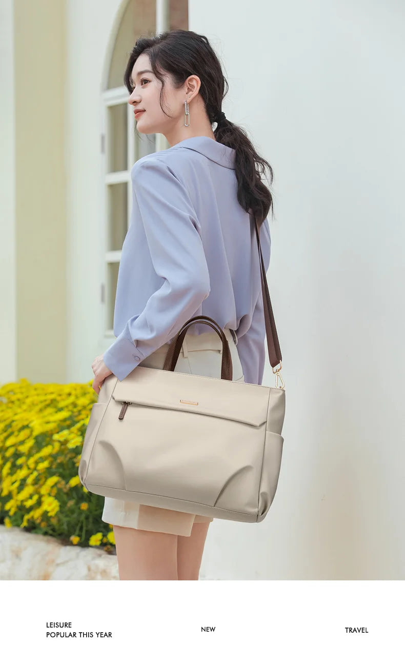 GOLF Women Business Handbag Briefcase Laptop Bag 15 Inch Waterproof Work Office Bag for Ladies Commuter Shoulder Bags Computer