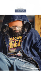 Maden J130 Heavyweight Canvas Hooded Jacket for Men