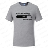 Huge Fart Loading Men's T-shirt Humor Tee Joke Gag Tshirt for Dad Gifts Guys Male Clothes Short Sleeve Tees Funny Graphic Tops
