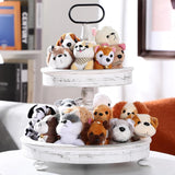 18Pcs Mini Plush Dogs Bulk Puppy Stuffed Animals Small Stuffed Cute Assorted Soft Plush Toys Doll for Puppy Birthday Party Favor