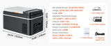 Succebuy 15-55L Portable Cooler Electric Compressor 12V/24V DC 110-240V AC Freezer Refrigerator for Home