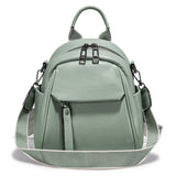 Zency Soft Genuine Leather Women Small Casual Backpack Travel Rucksack Shoulder Bag Purse Preppy Style Mochila 2025