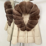 Premium Natural Fur Trim Down Jacket