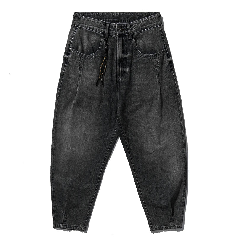 Men's Loose Fit Denim Cargo Jeans