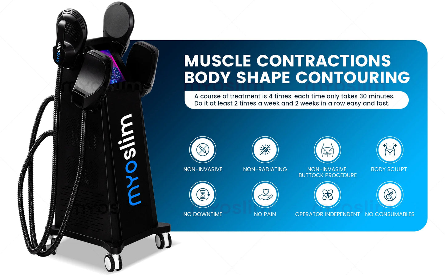 EMS RF Machine Professional Body Sculpt 6500W 200hz EMS Muscle Stimulator Slimming Machine