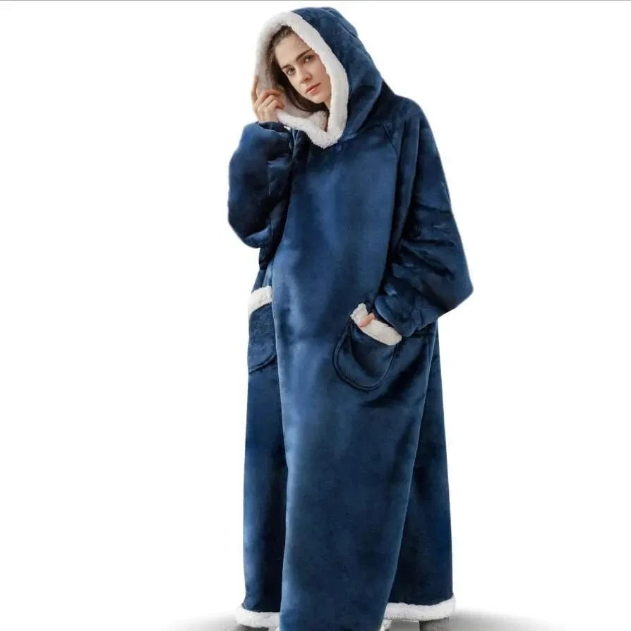 Oversized Hooded Blanket Robe