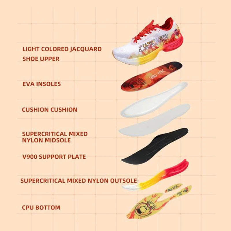 CIERSES NEZHA Marathon Men's Running Shoes Gym Trainers Zapatillas De Deporte Man Sneakers Ultralight Carbon Plate Sports Shoes