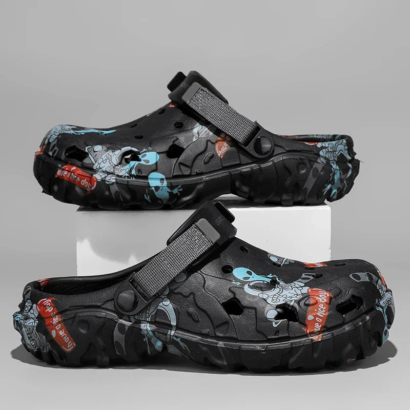 Men Shoes Slippers Men Garden Flat Sandals Platform Sandals Man Summer Sandals 2025 Male Sneakers Outdoor Flip Flops Home Clogs