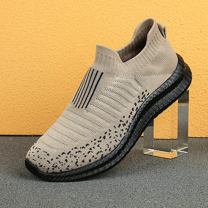 Men's Slip-On Casual Sneakers — Breathable Mesh, Lightweight, Anti-Slip