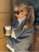 Urban Stand-Collar Woolen Coat