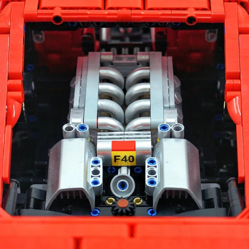 4026PCS Technical LOX Edition F40  Assembly MOC 140629 Building Block Car Supercar Model Adult High Difficulty Racing Toys