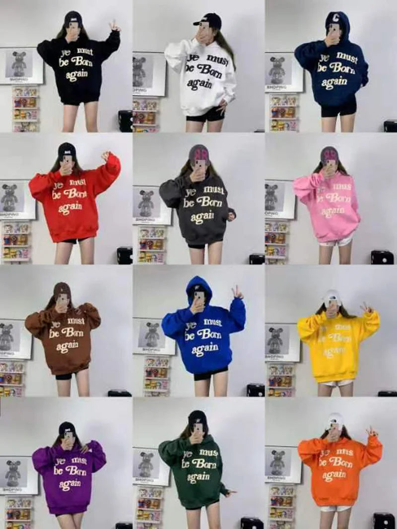 Men’s Oversized Graphic Cotton Fleece Hoodie
