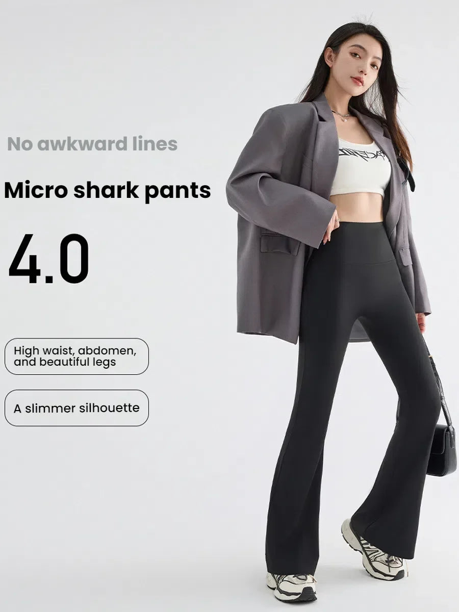 Women's High Waist Stretch Flared Pants