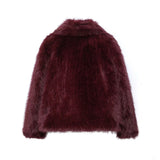 Elegant Faux Fur Oversized Coat