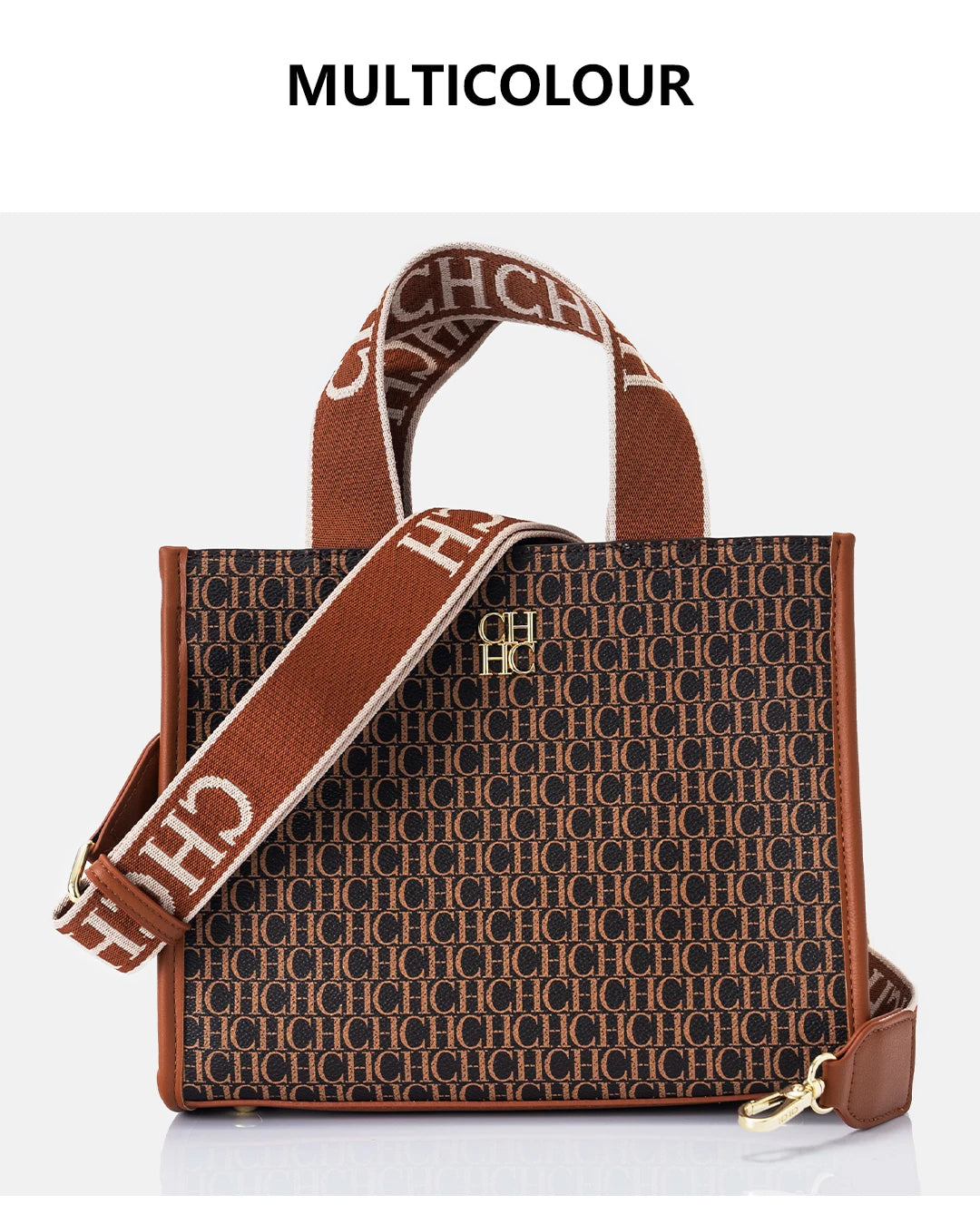 CH Fashion Monogram Print High Quality Metal Logo Casual Light Luxury Brand Designer 2026 New Women's Handbag