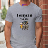 French Funny Single Farewell Bachelor Party T-shirt Wedding Beer Skeleton Tops Evg Team Married Tee Future Groom Man Squad Shirt