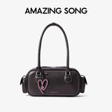 Amazing Song Toast Bag BGT Retro Chic Classic Bowling Bag Style Linear Shoulder Bag