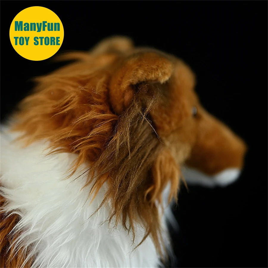 Border Collie High Fidelity Anime Cute Plushie Sheep Dog Plush Toys Lifelike Animals Simulation Stuffed Doll Kawai Toy Gifts