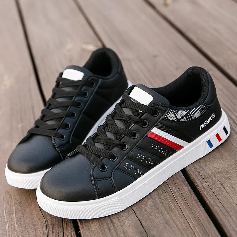 2026 Mens Casual Sneakers New Fashion Lace-up White Shoes Student Comfort Sports Plus Size Vulcanized Shoes Zapatillas De Hombre