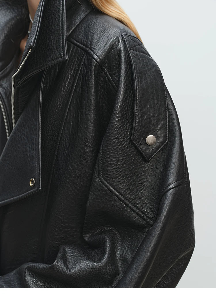 Mauroicardi Spring Oversized Black Soft Pu Leather Jacket Men Long Sleeve Belt Luxury Designer European Fashion Clothes 2025