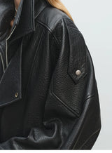 Mauroicardi Spring Oversized Black Soft Pu Leather Jacket Men Long Sleeve Belt Luxury Designer European Fashion Clothes 2025